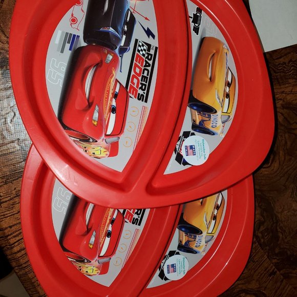 NWOT - The First Years Racers Edge "Cars" Plates - Picture 3 of 3